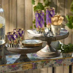 MacKenzie-Childs Flower Market Plant Stands, Set of 2| Spring|Greenery & Florals