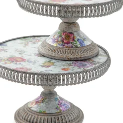 MacKenzie-Childs Flower Market Plant Stands, Set of 2| Spring|Greenery & Florals