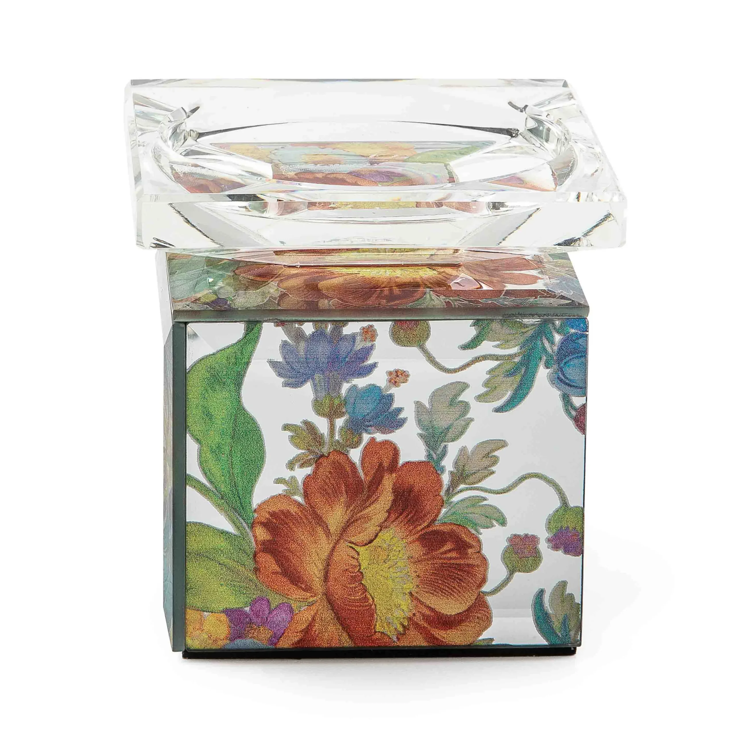 MacKenzie-Childs Flower Market Reflections Short Candle Holder| Candles & Fragrances