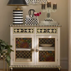 MacKenzie-Childs Flower Market Small Cabinet| Living Room