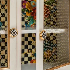 MacKenzie-Childs Flower Market Small Cabinet| Living Room