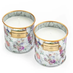 MacKenzie-Childs Flower Market Small Citronella Candles, Set of 2| Candles & Fragrances|Outdoor