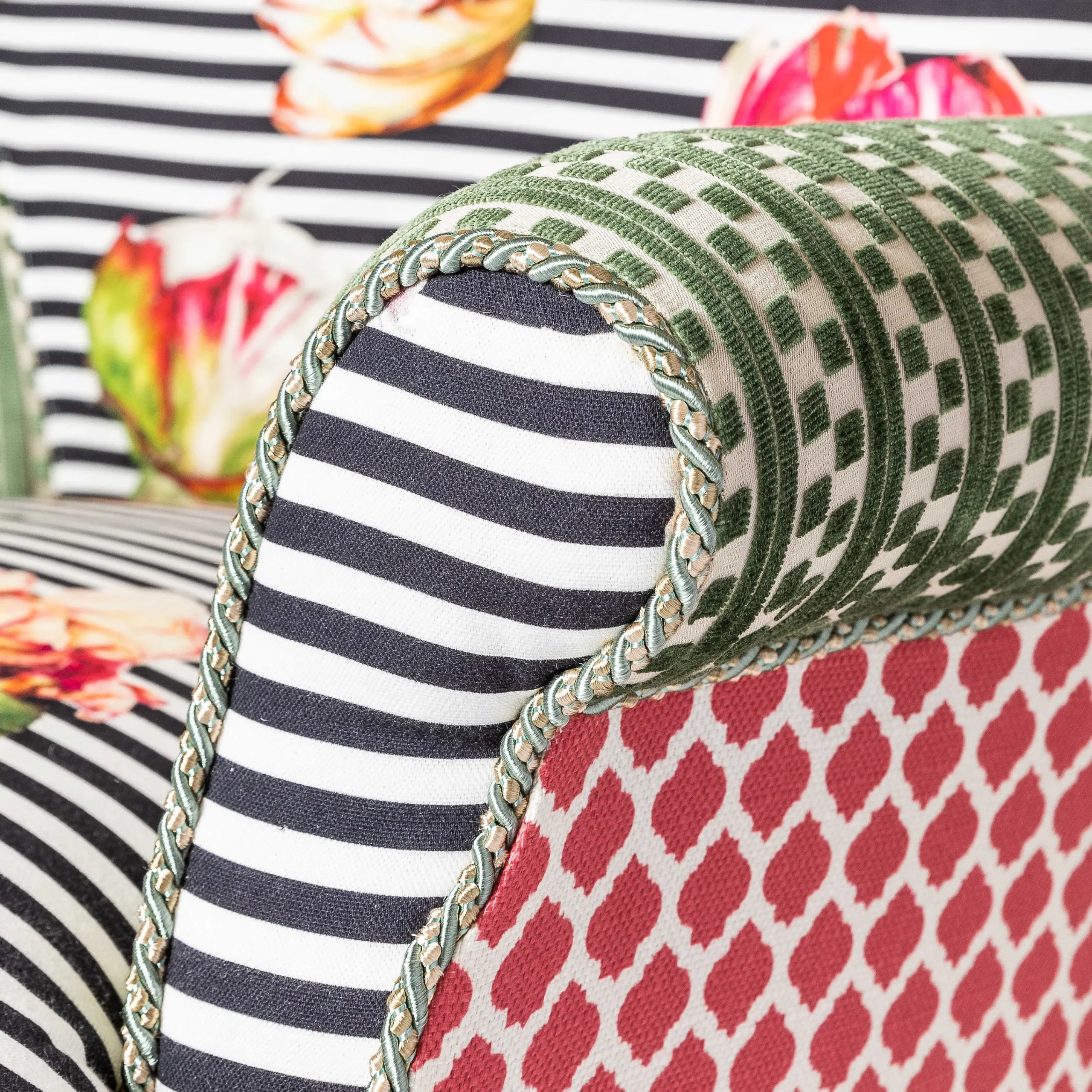 MacKenzie-Childs Flower Show Accent Chair| Living Room