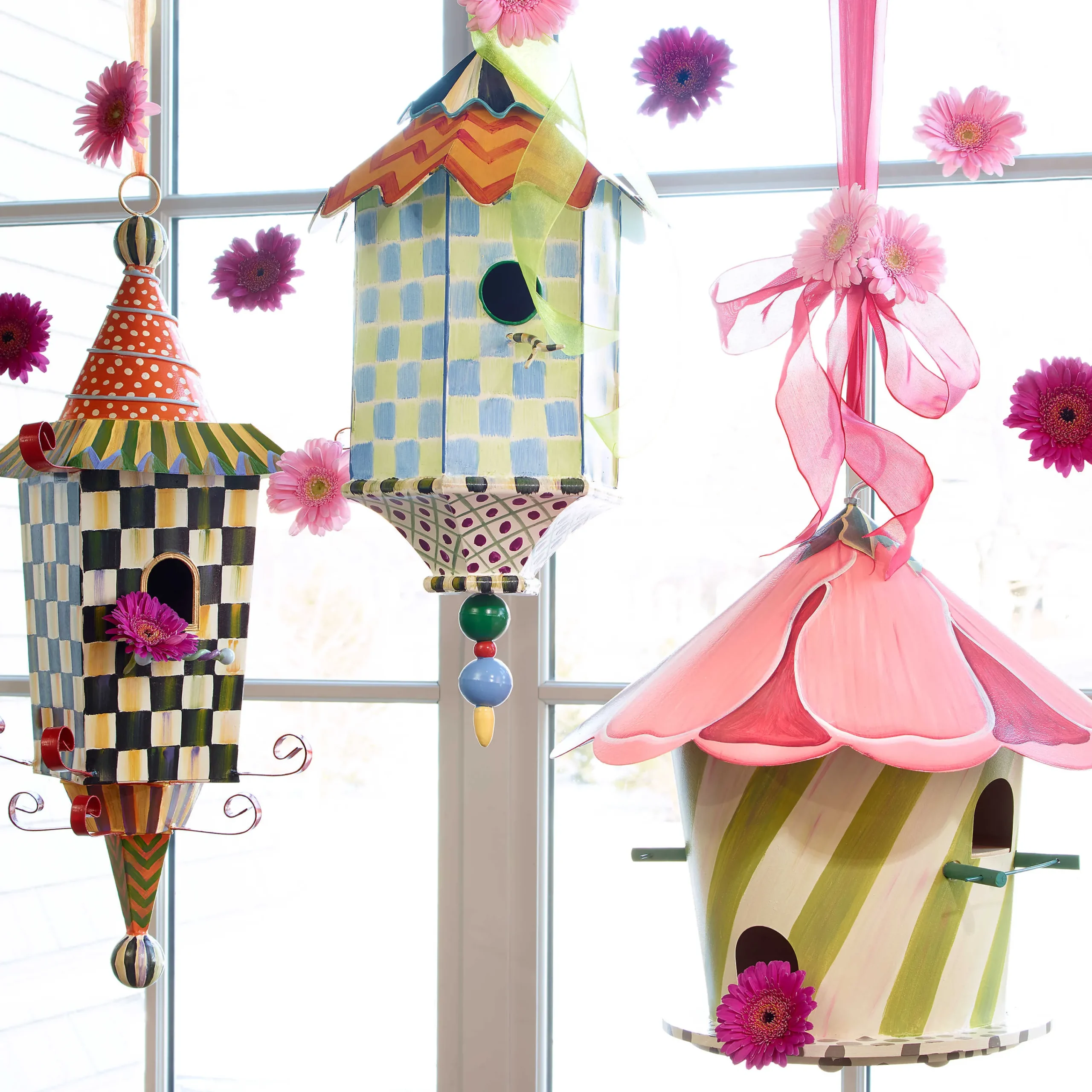 MacKenzie-Childs Flyer's Folly Birdhouse| Spring|Outdoor