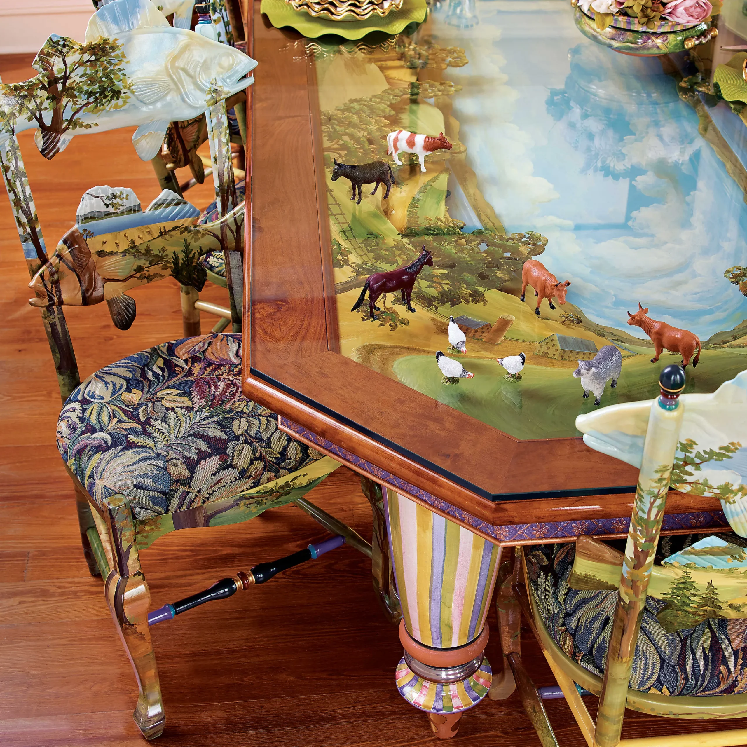 MacKenzie-Childs Forest Fish Chair| Dining Room & Kitchen