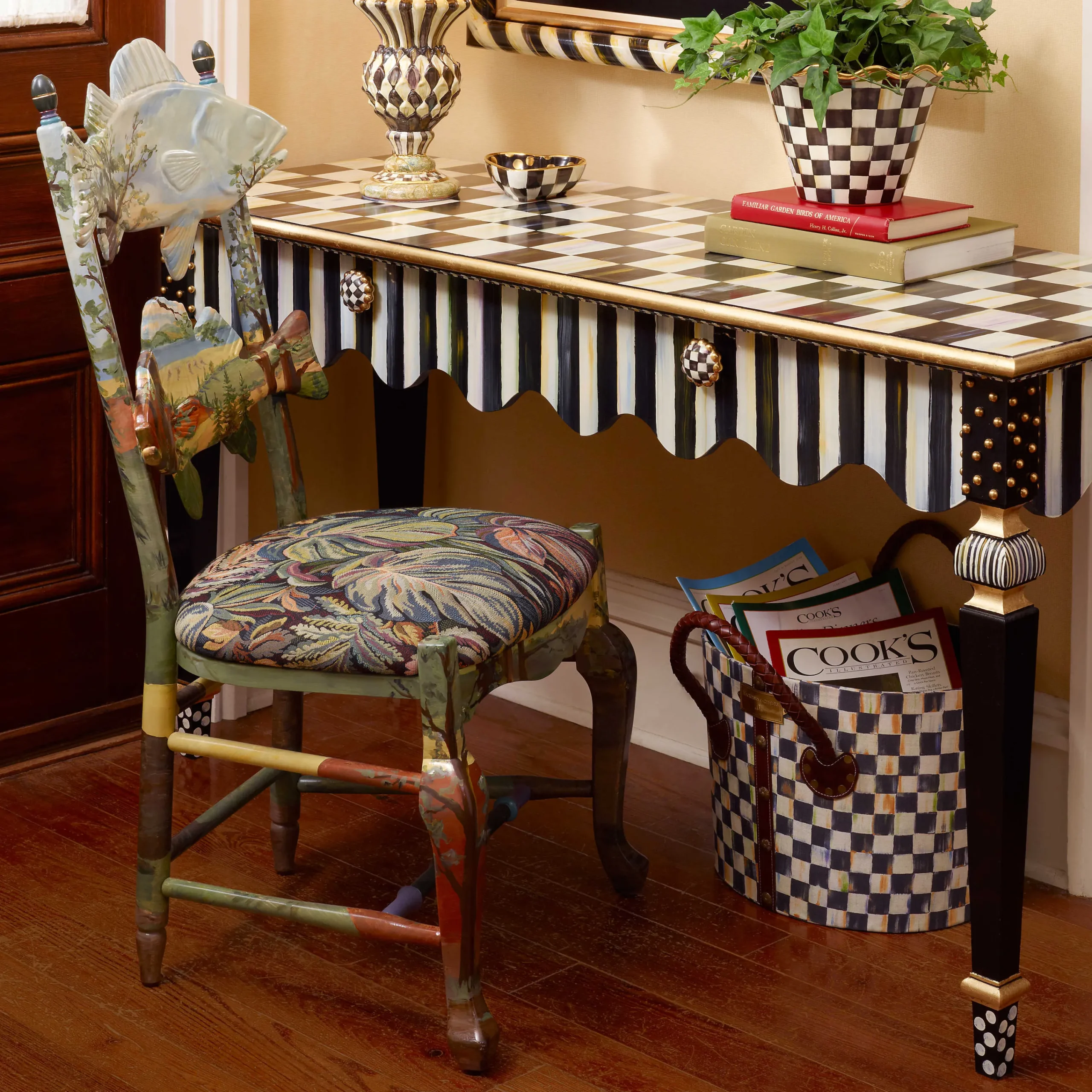 MacKenzie-Childs Forest Fish Chair| Dining Room & Kitchen