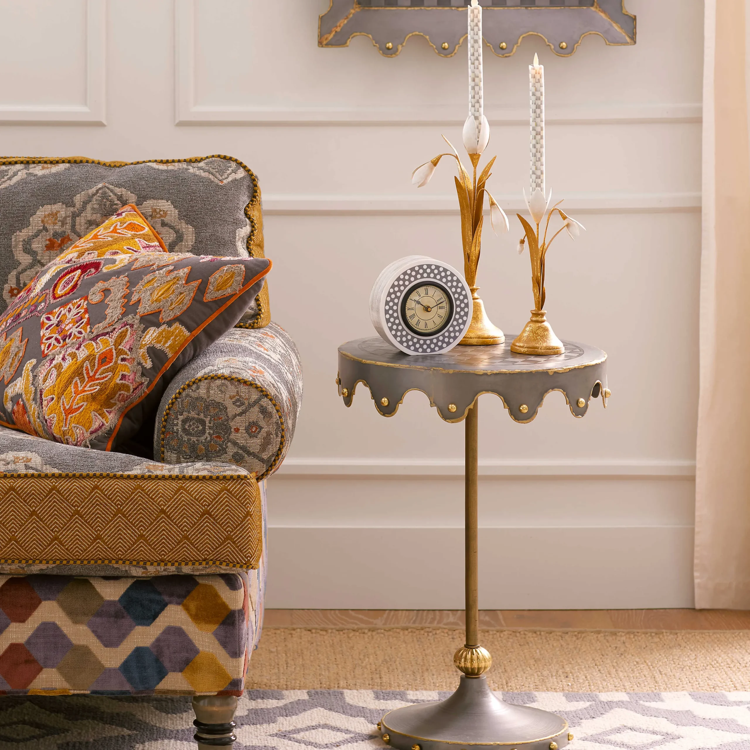 MacKenzie-Childs Foundry Accent Table| Living Room