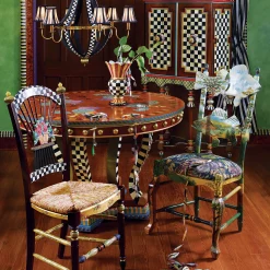 MacKenzie-Childs Foxtrot Bar Cabinet| Storage Furniture|Dining Room & Kitchen