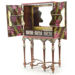 MacKenzie-Childs Foxtrot Bar Cabinet| Storage Furniture|Dining Room & Kitchen