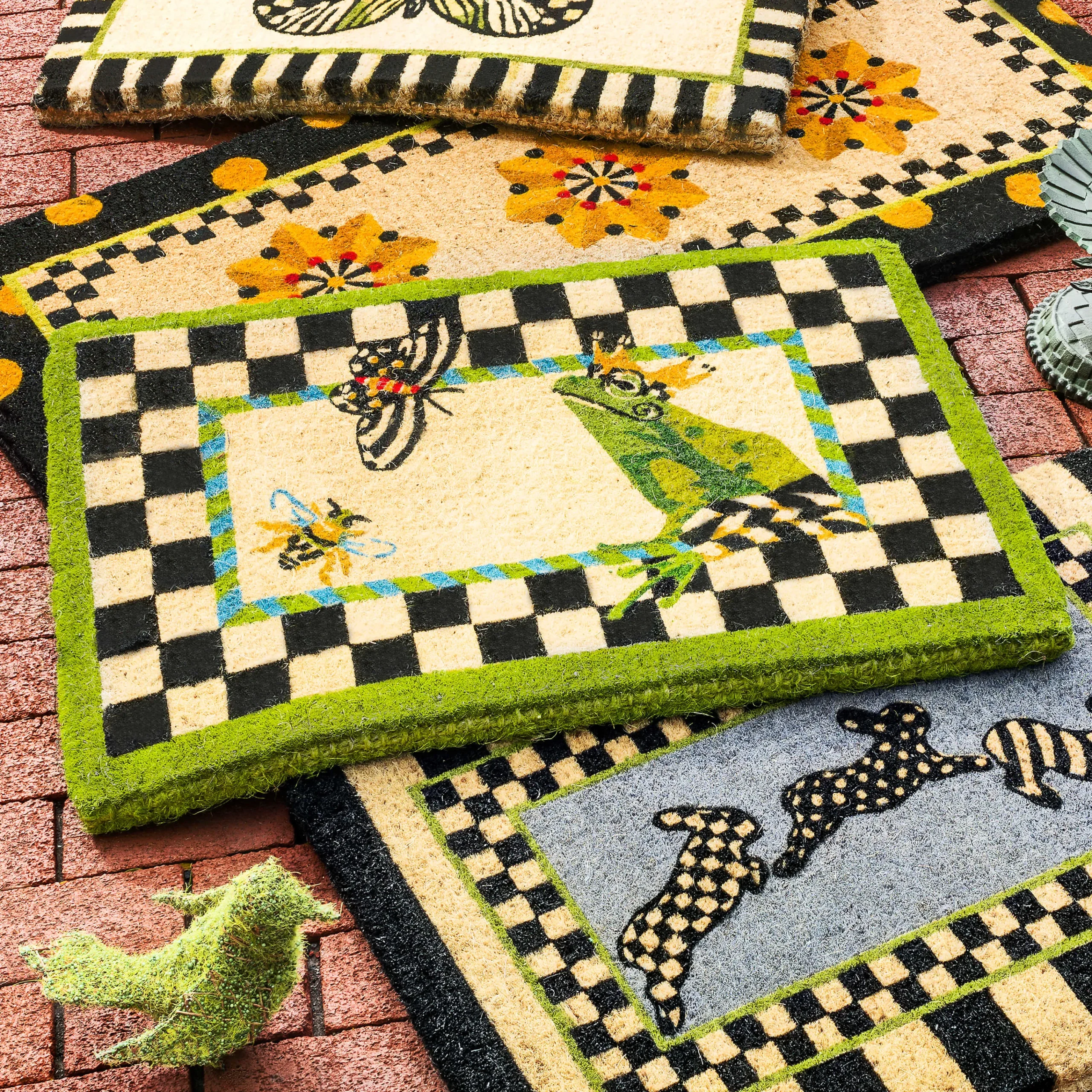 MacKenzie-Childs Frog Entrance Mat| Outdoor|Rugs