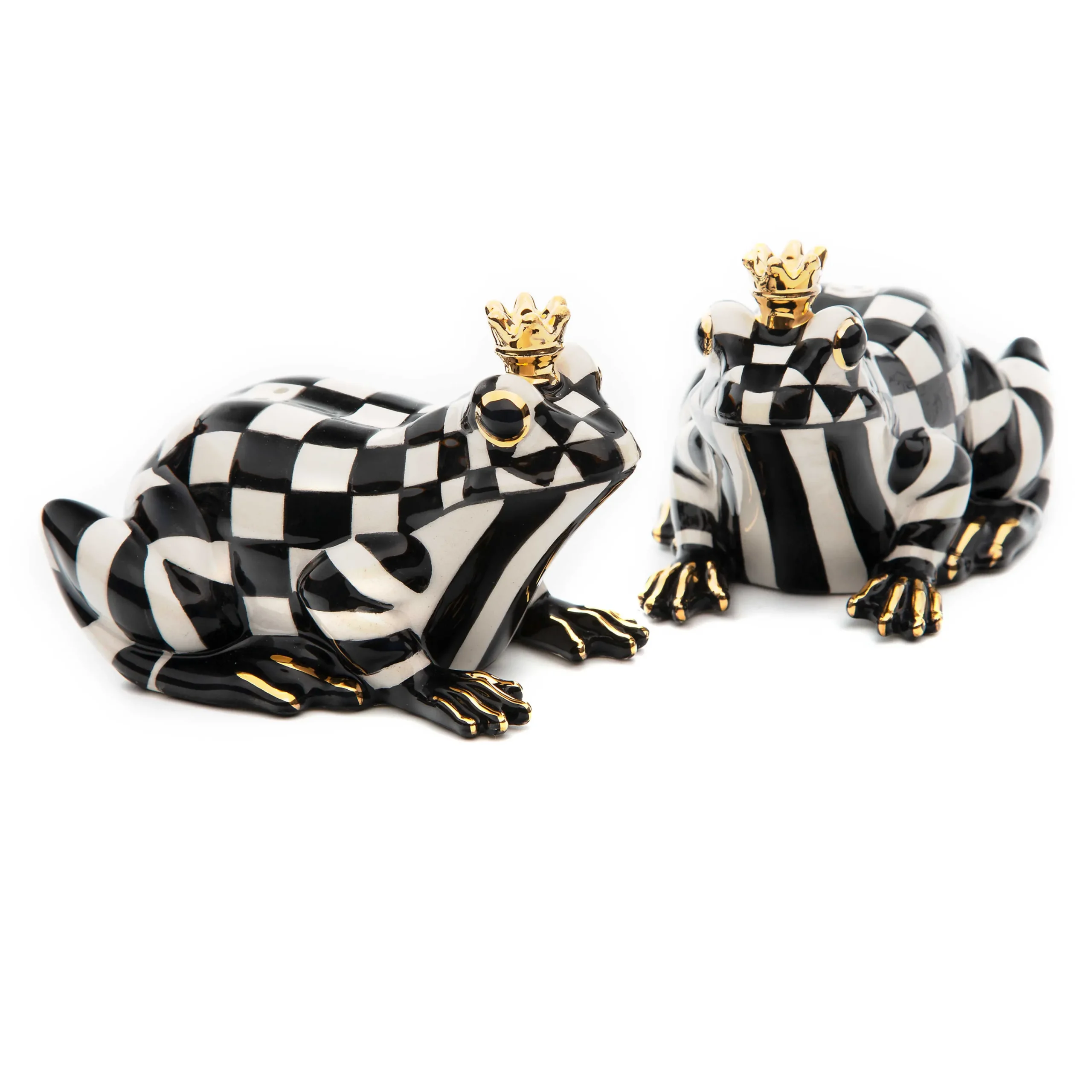 MacKenzie-Childs Frog Salt Pepper Set| Spring|Table Accessories