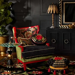 MacKenzie-Childs Gambit Accent Table| Living Room