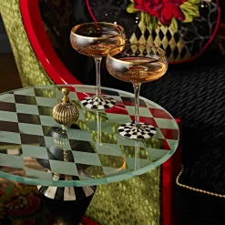 MacKenzie-Childs Gambit Accent Table| Living Room