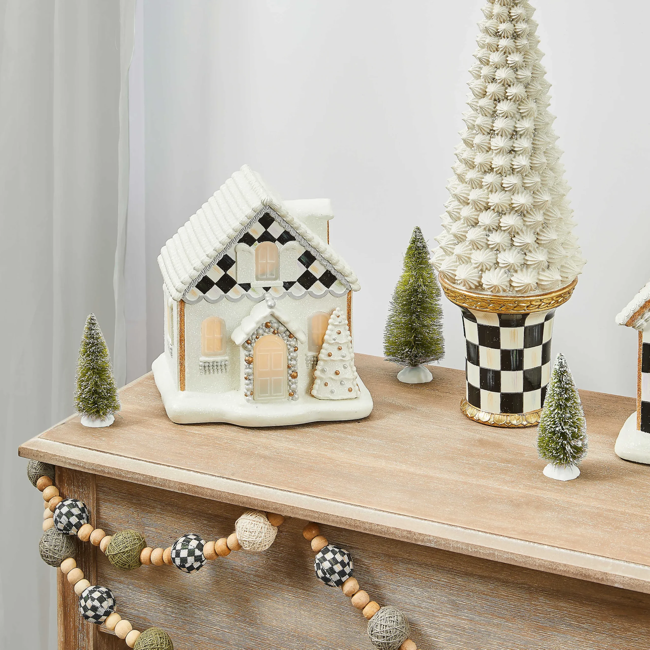 MacKenzie-Childs Gingerbread Illuminated Cottage| Holiday|Room Accents