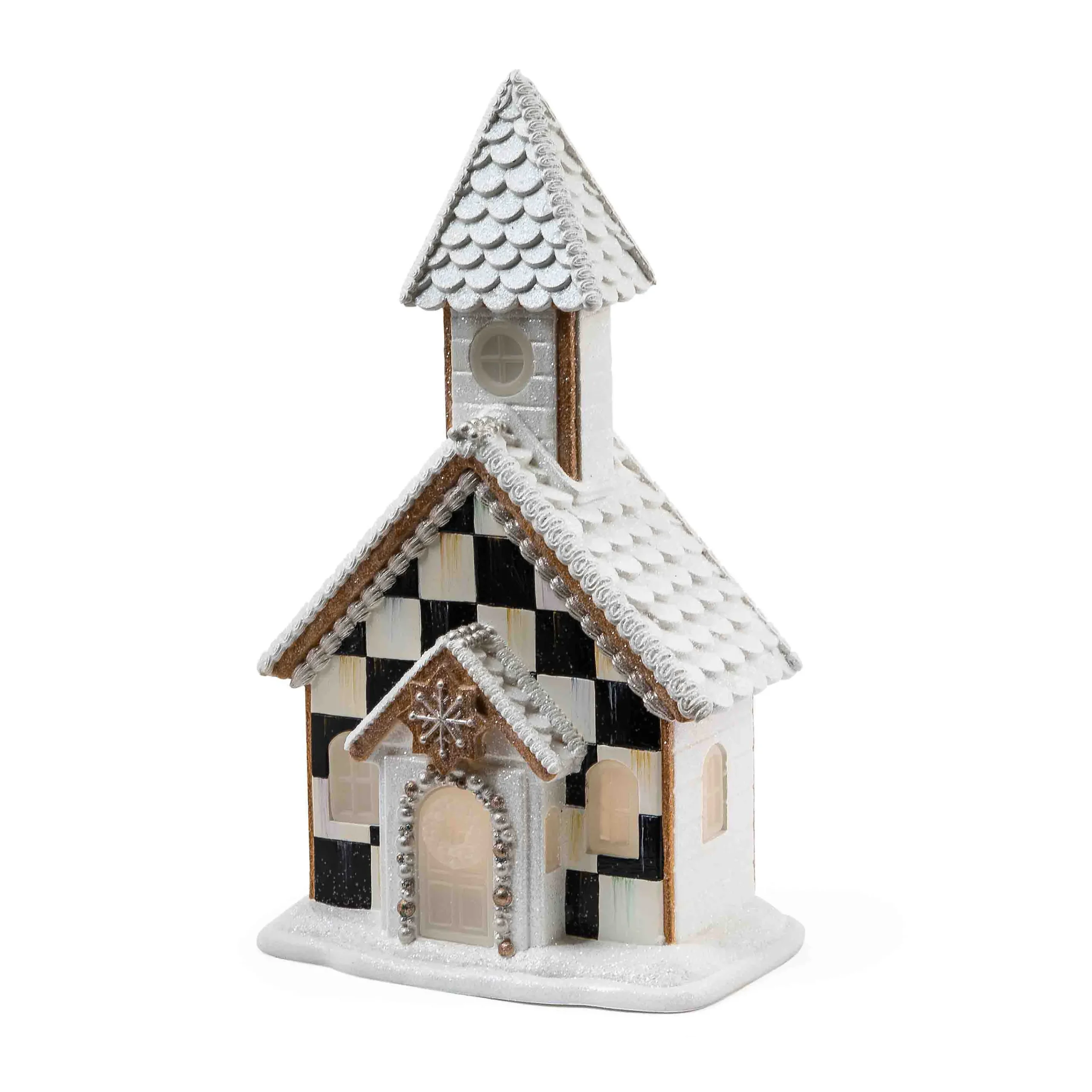 MacKenzie-Childs Gingerbread Illuminated Church| Holiday|Room Accents