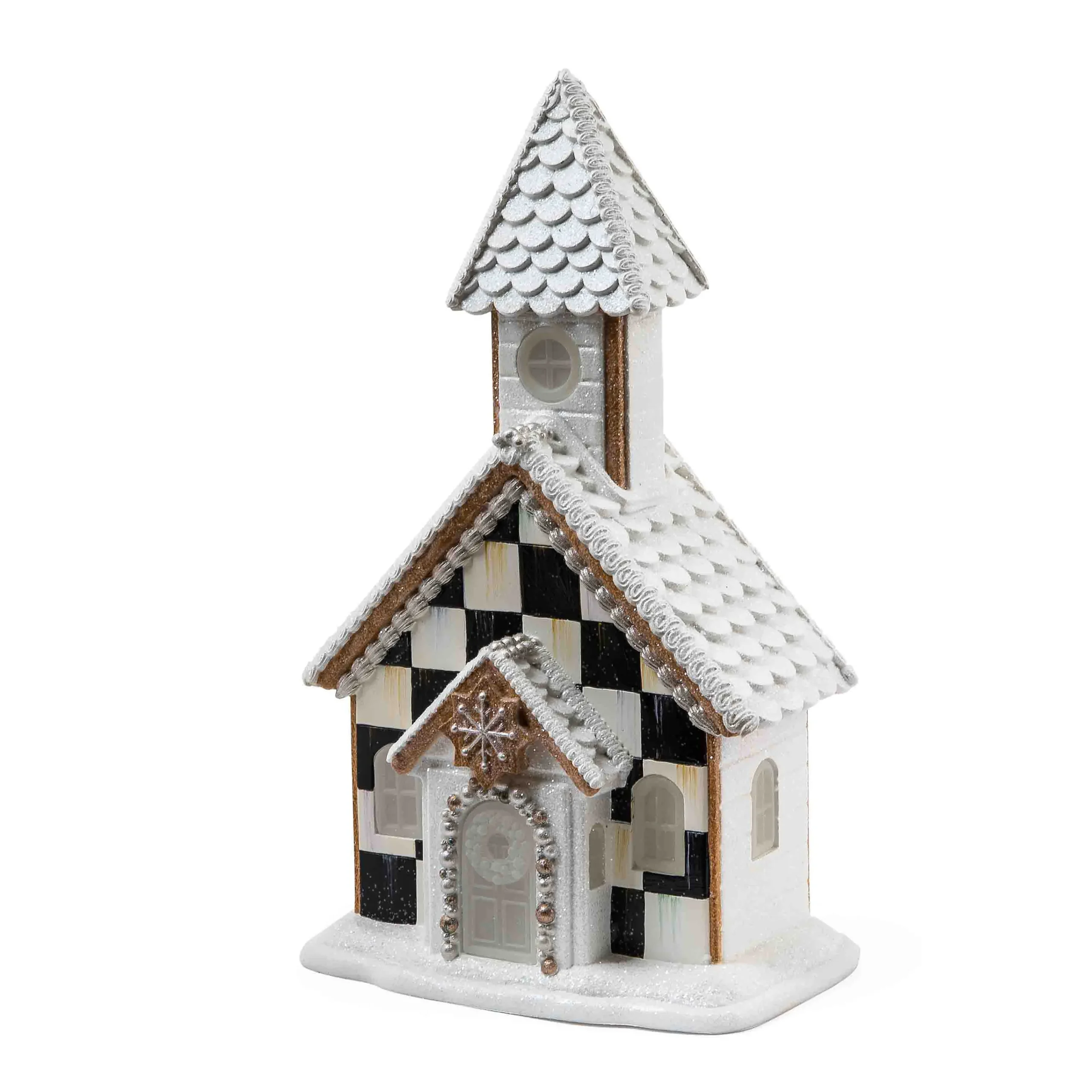 MacKenzie-Childs Gingerbread Illuminated Church| Holiday|Room Accents