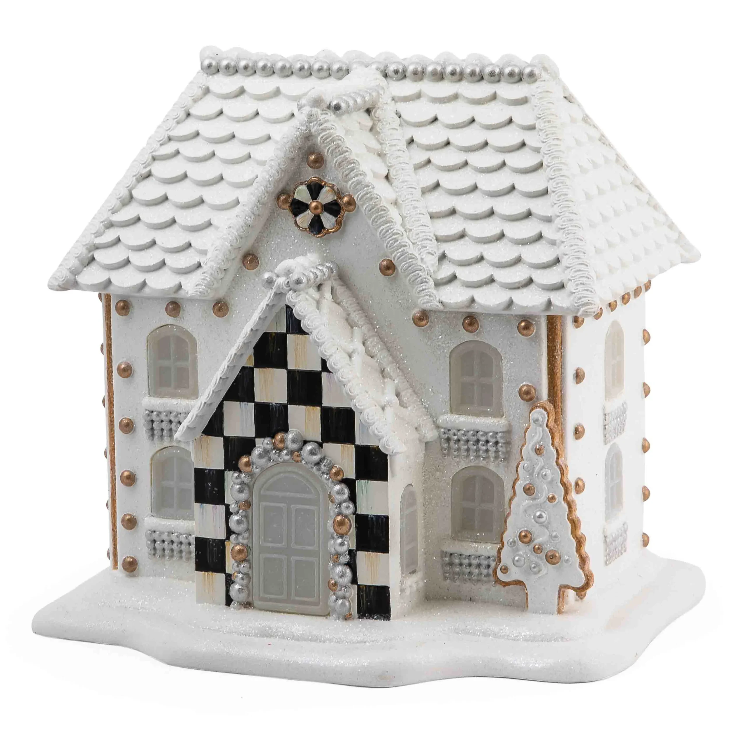 MacKenzie-Childs Gingerbread Illuminated House| Holiday|Room Accents