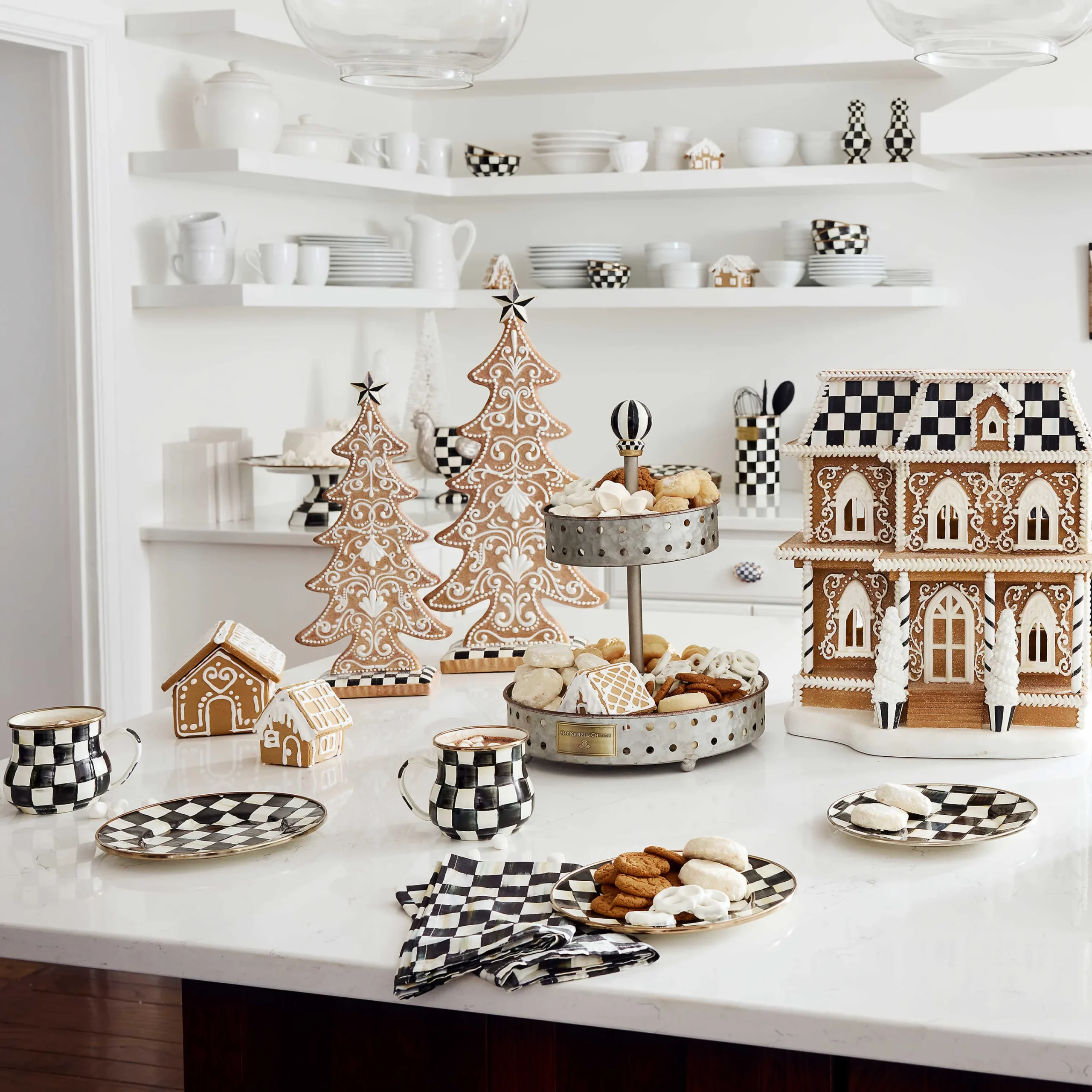 MacKenzie-Childs Gingerbread Illuminated House| Holiday|Room Accents