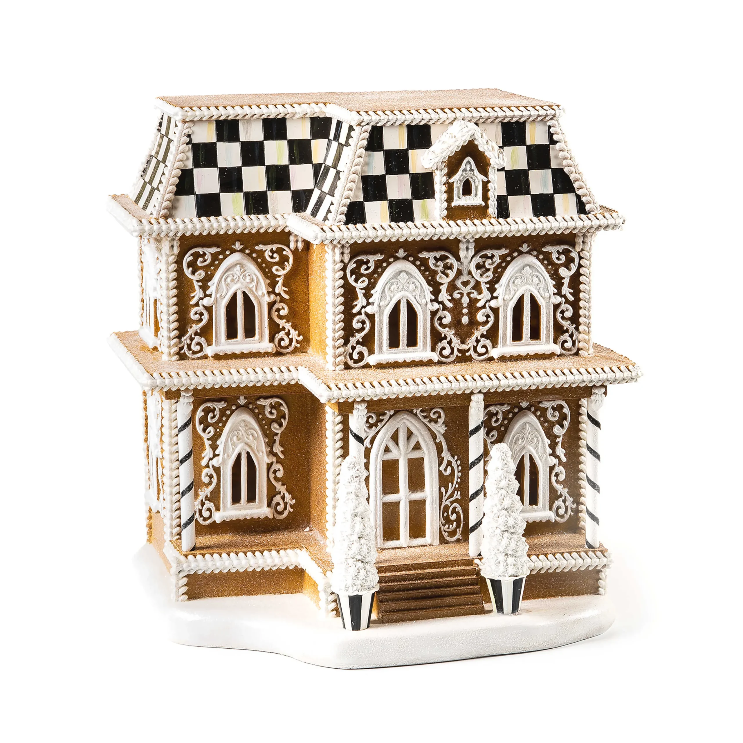 MacKenzie-Childs Gingerbread Illuminated House| Holiday|Room Accents