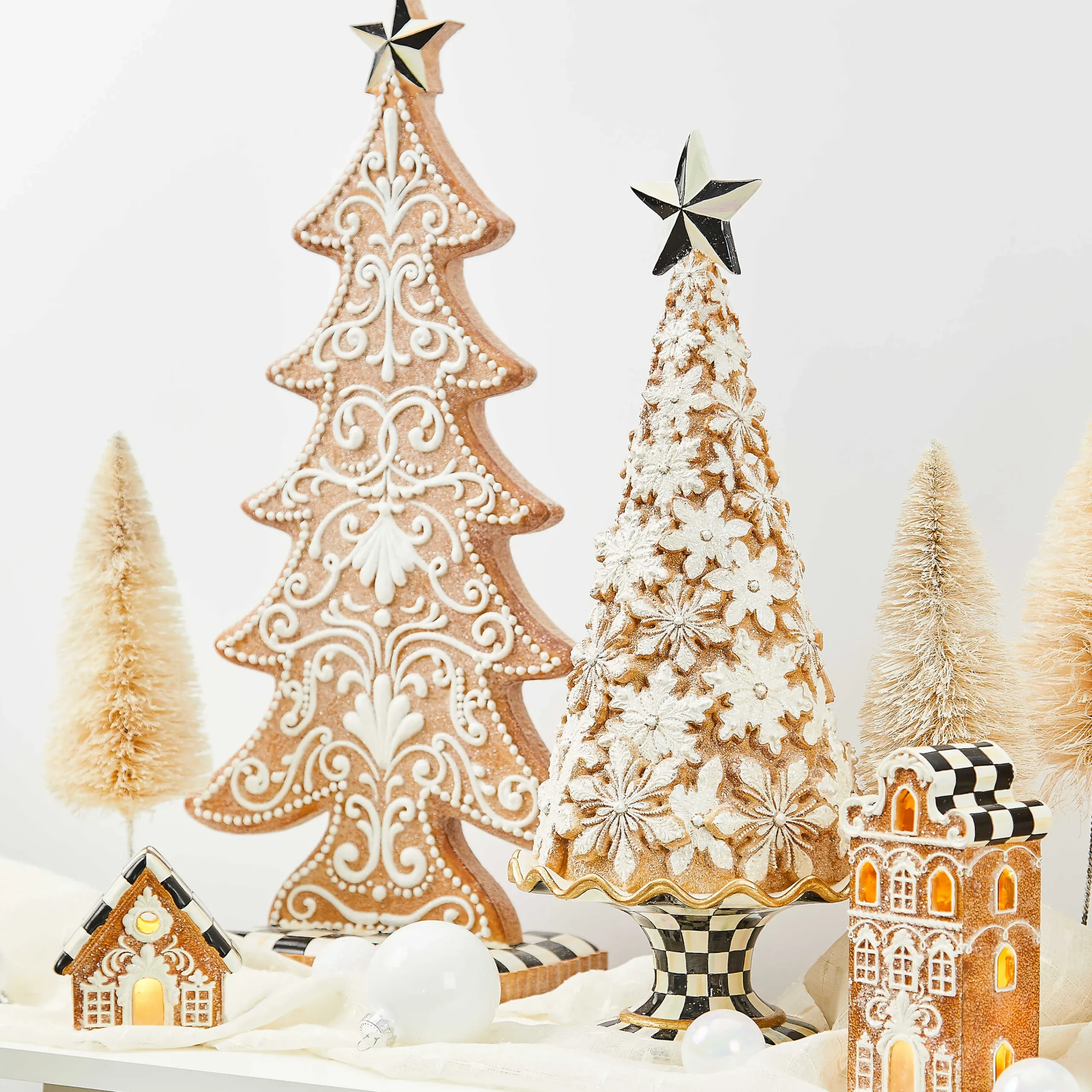 MacKenzie-Childs Gingerbread Snowflake Tree| Holiday|Room Accents