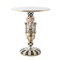 MacKenzie-Childs Glam Up Buckingham Nutcracker Pedestal Platter| Holiday|Serveware