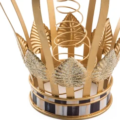 MacKenzie-Childs Glam Up Crown Tree Topper| Holiday|Room Accents