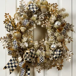MacKenzie-Childs Glam Up Illuminated Wreath| Holiday|Greenery & Florals