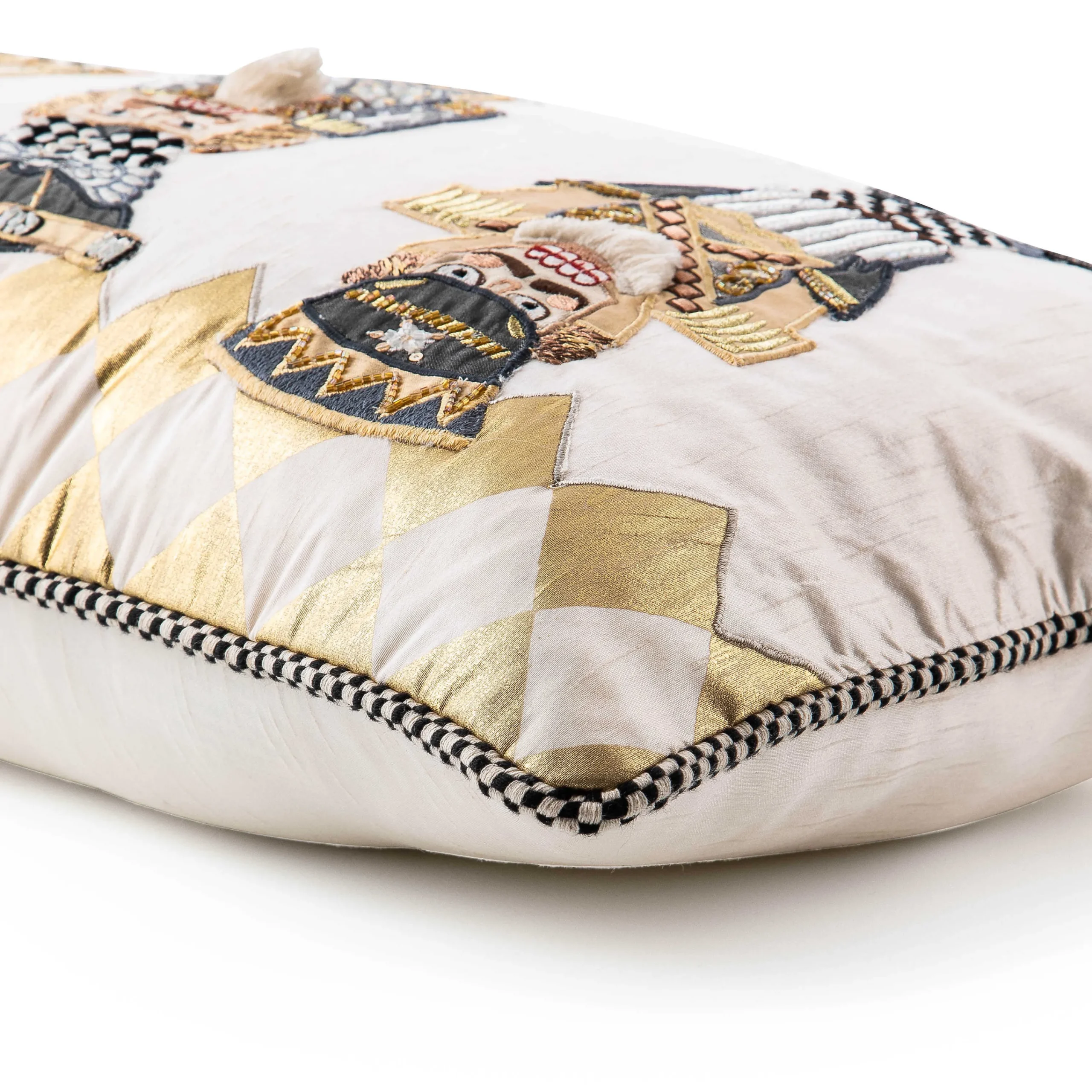 MacKenzie-Childs Glam Up Nutcracker Lumbar Pillow| Holiday|Pillows, Throws, & Cushions