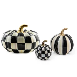 MacKenzie-Childs Glossy Pumpkins - Set of 3| The Halloween Shop|The Fall Shop