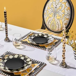MacKenzie-Childs Gold Check Flatware 5-Piece Place Setting| Dinnerware & Flatware