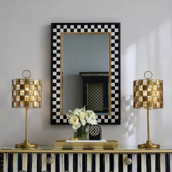 MacKenzie-Childs Golden Check Table Lamp| Lighting