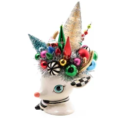 MacKenzie-Childs Granny Kitsch Deary Deer Centerpiece| Holiday|Room Accents