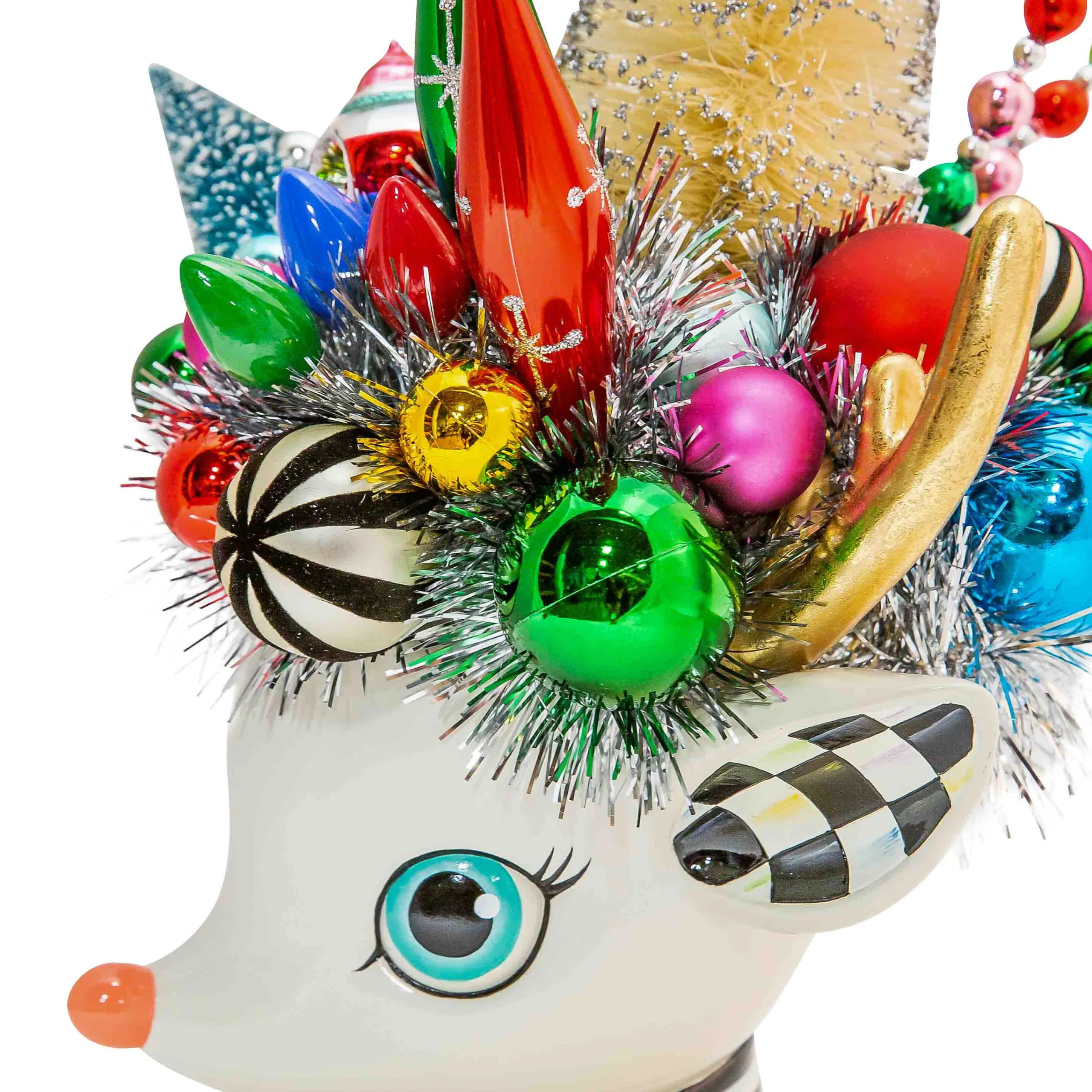 MacKenzie-Childs Granny Kitsch Deary Deer Centerpiece| Holiday|Room Accents
