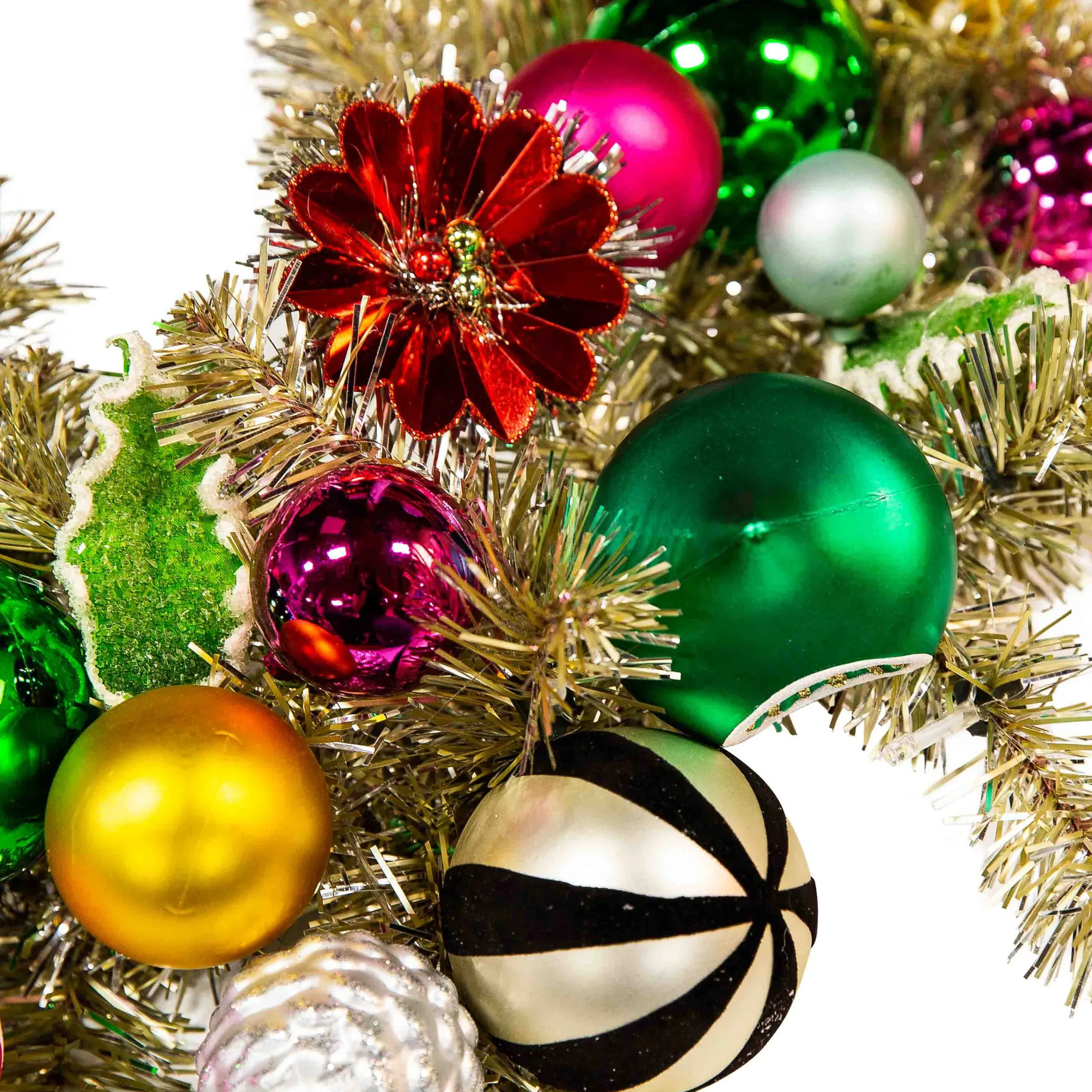 MacKenzie-Childs Granny Kitsch Illuminated Garland| Holiday|Greenery & Florals