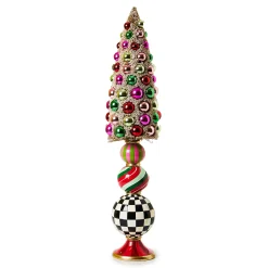 MacKenzie-Childs Granny Kitsch Medium Bottle Brush Pedestal Tree| Room Accents