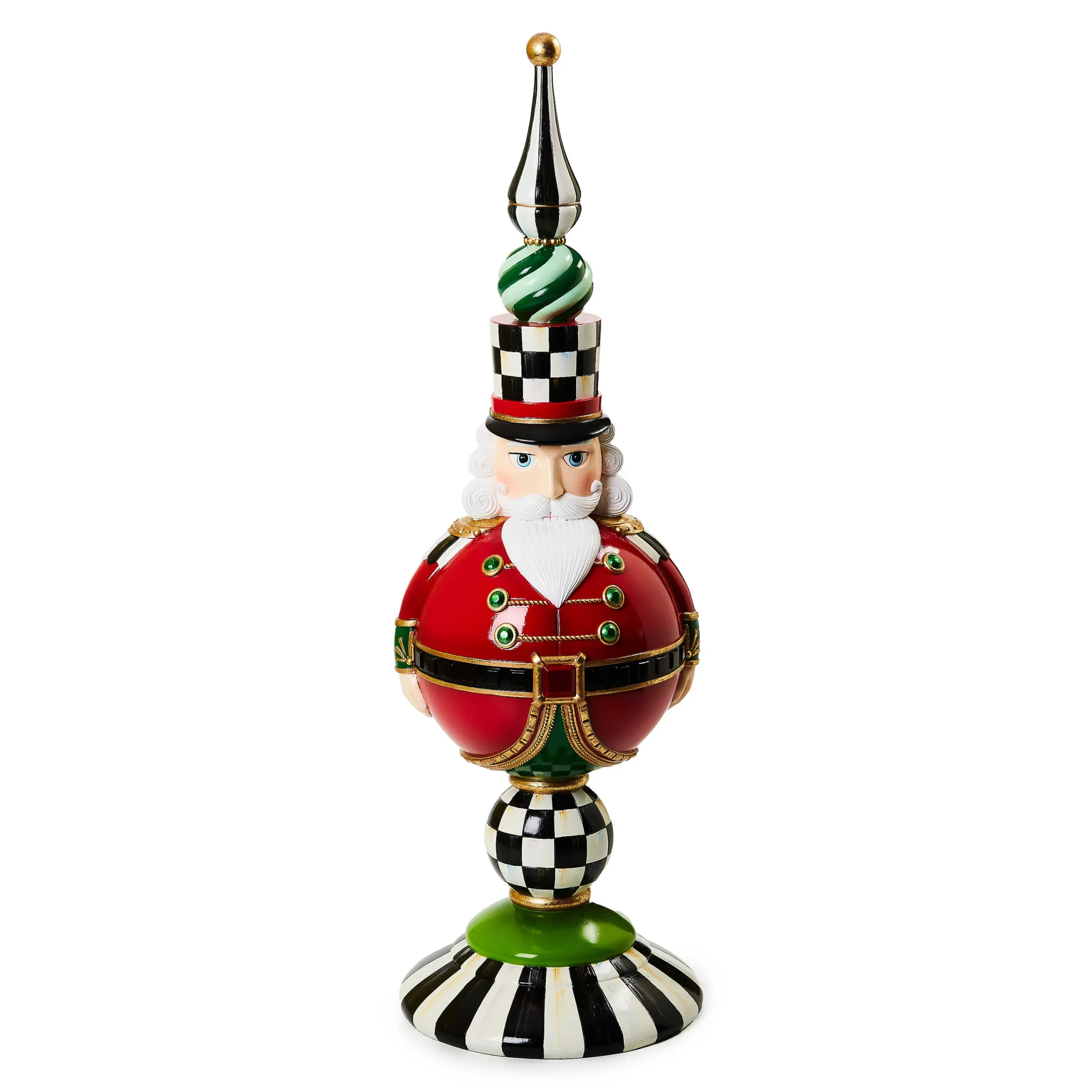 MacKenzie-Childs Granny Kitsch Nutcracker Finial| Room Accents