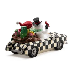 MacKenzie-Childs Granny Kitsch Special Delivery Santa In Car| Holiday|Room Accents