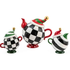 MacKenzie-Childs Granny Kitsch Tipsy Teapot| Holiday|Tea Kettles