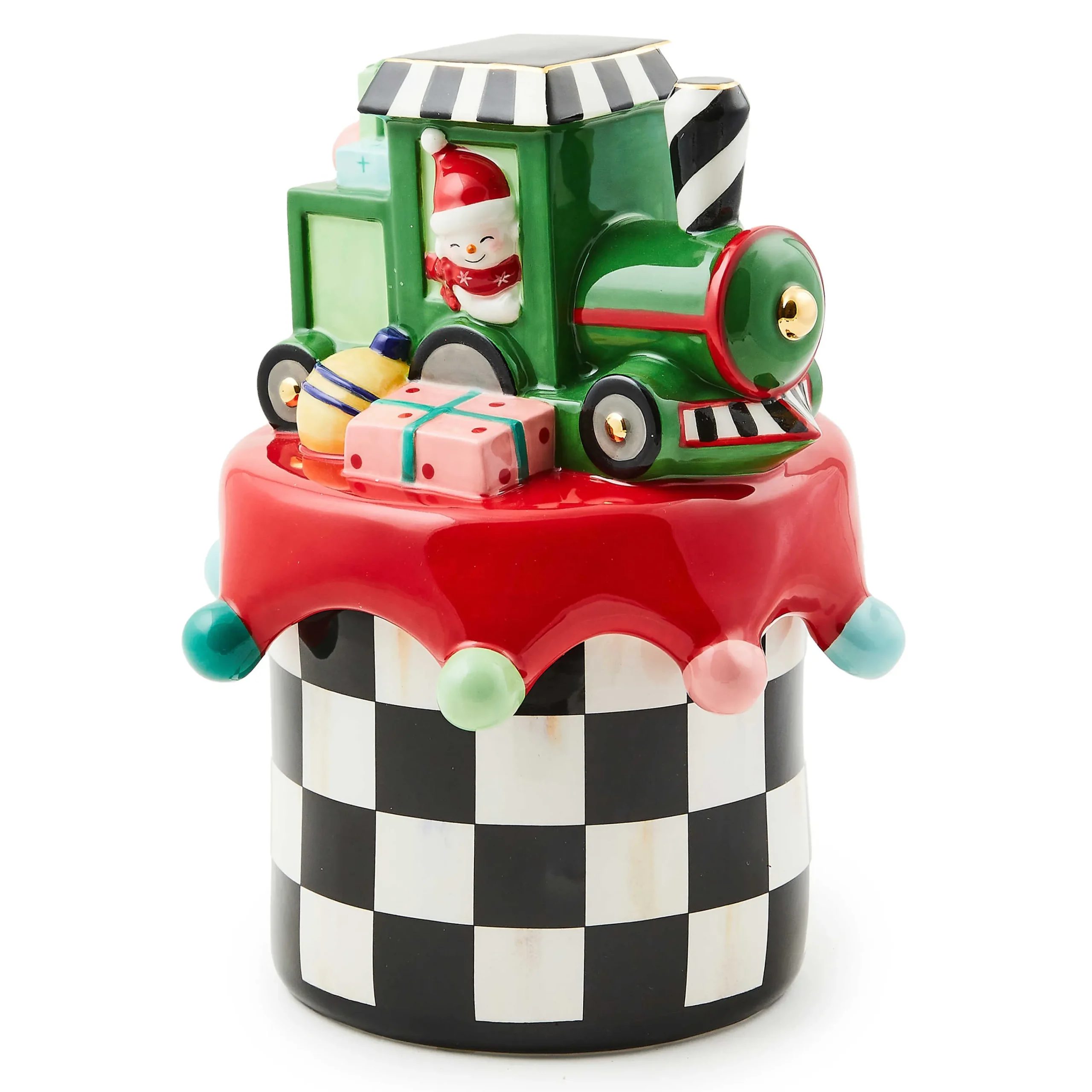 MacKenzie-Childs Granny Kitsch Train Lidded Dish| Holiday|Room Accents
