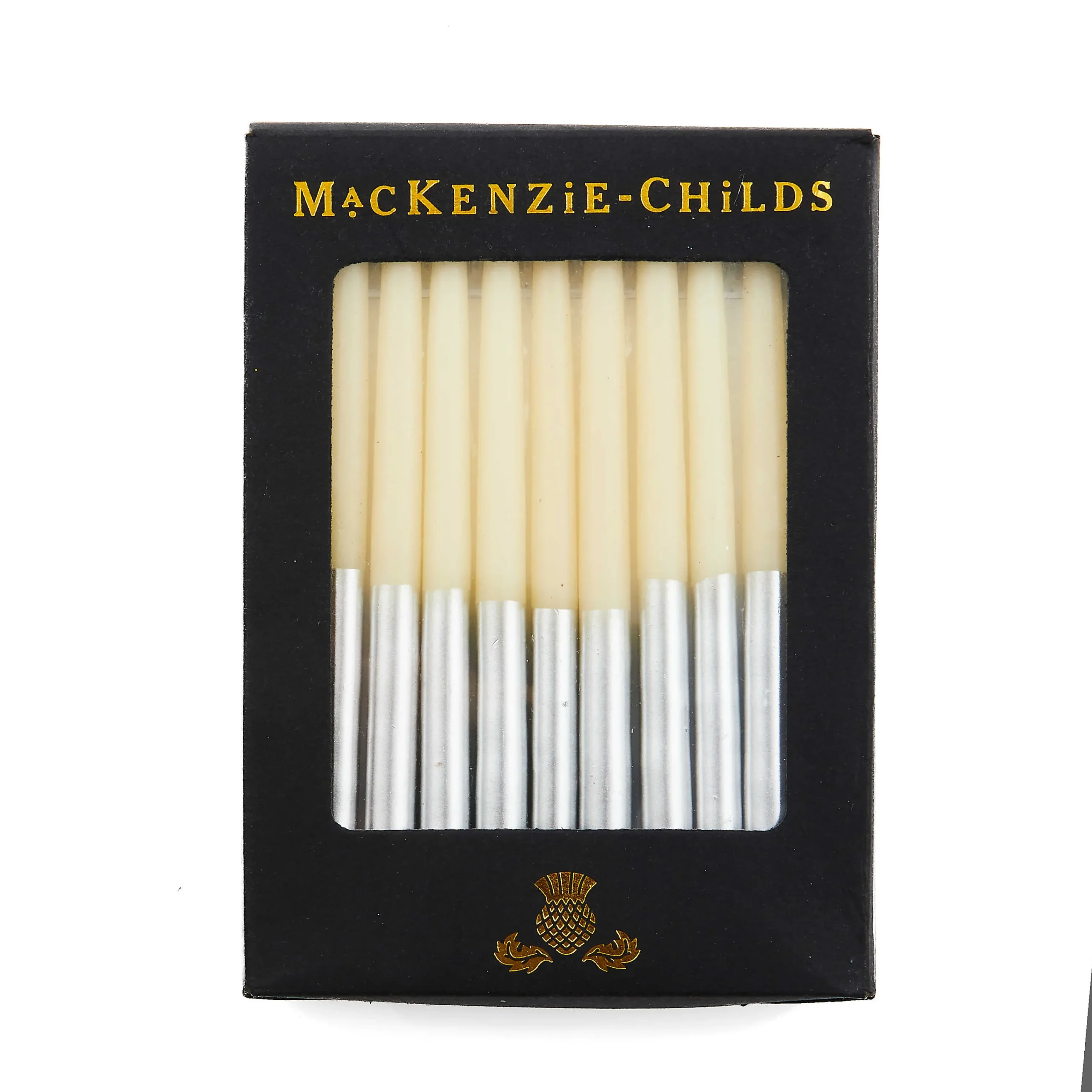 MacKenzie-Childs Hanukkah Silver Candle Set| Holiday|Candles & Fragrances