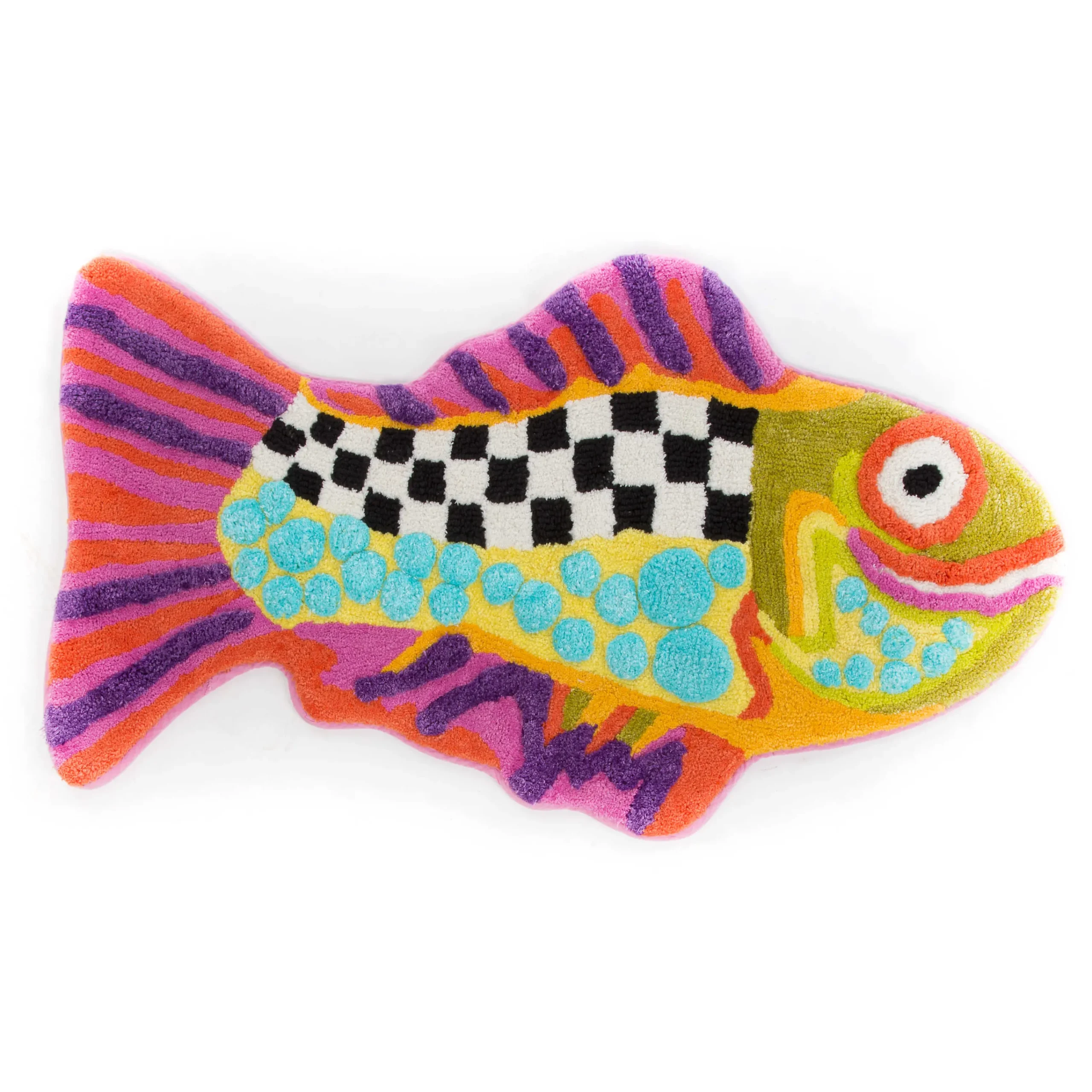 MacKenzie-Childs Happy Fish Bath Rug| Bath & Bath Accessories|Room Accents
