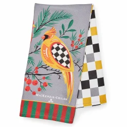MacKenzie-Childs Holiday Cardinal Dish Towel| Holiday|Kitchen & Table Linens