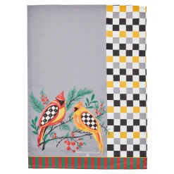 MacKenzie-Childs Holiday Cardinal Dish Towel| Holiday|Kitchen & Table Linens