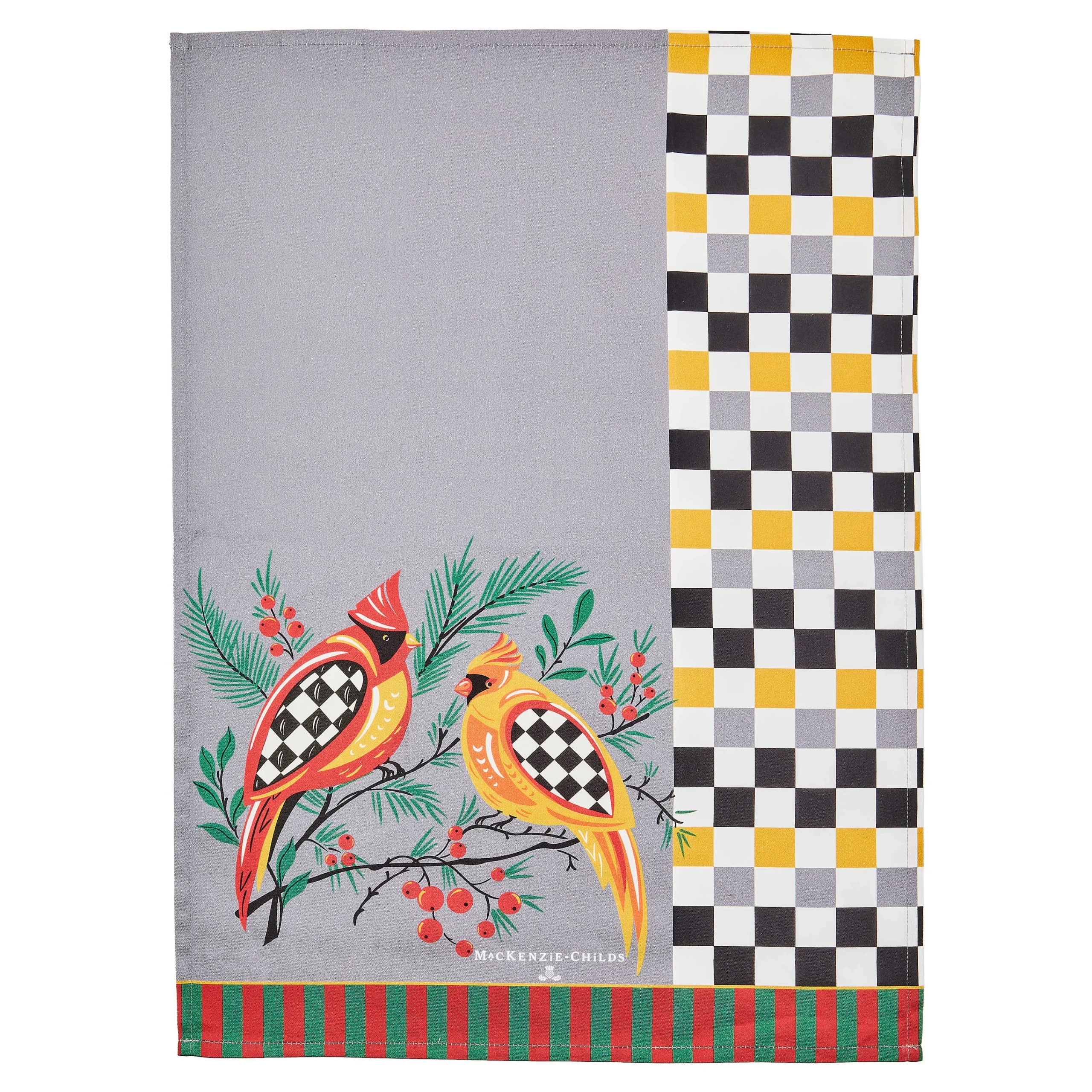 MacKenzie-Childs Holiday Cardinal Dish Towel| Holiday|Kitchen & Table Linens