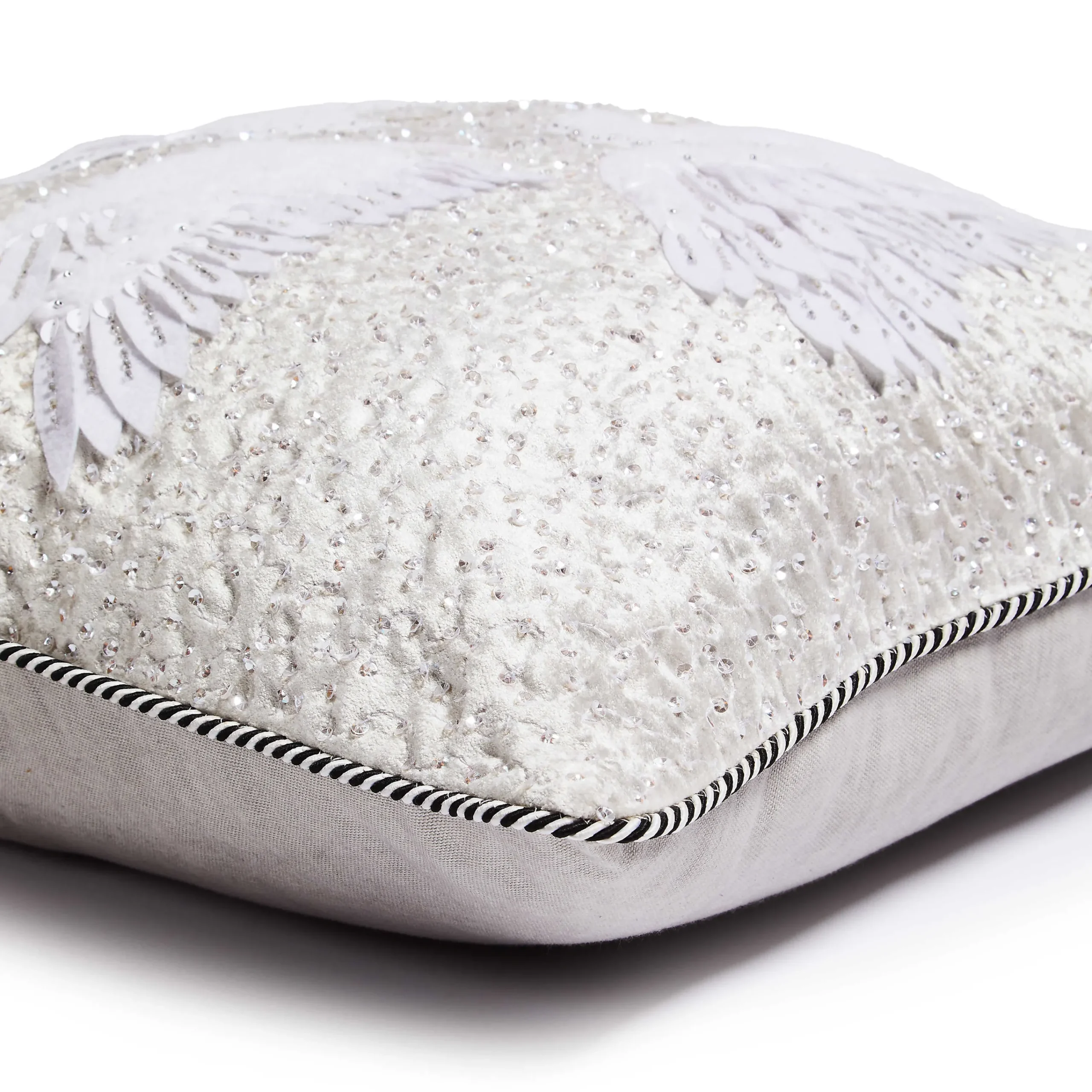 MacKenzie-Childs Holiday Swan Throw Pillow| Pillows, Throws, & Cushions