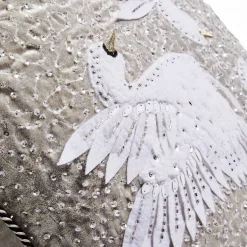 MacKenzie-Childs Holiday Swan Throw Pillow| Pillows, Throws, & Cushions