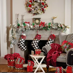 MacKenzie-Childs Holly Holiday Lumbar Pillow| Holiday|Pillows, Throws, & Cushions