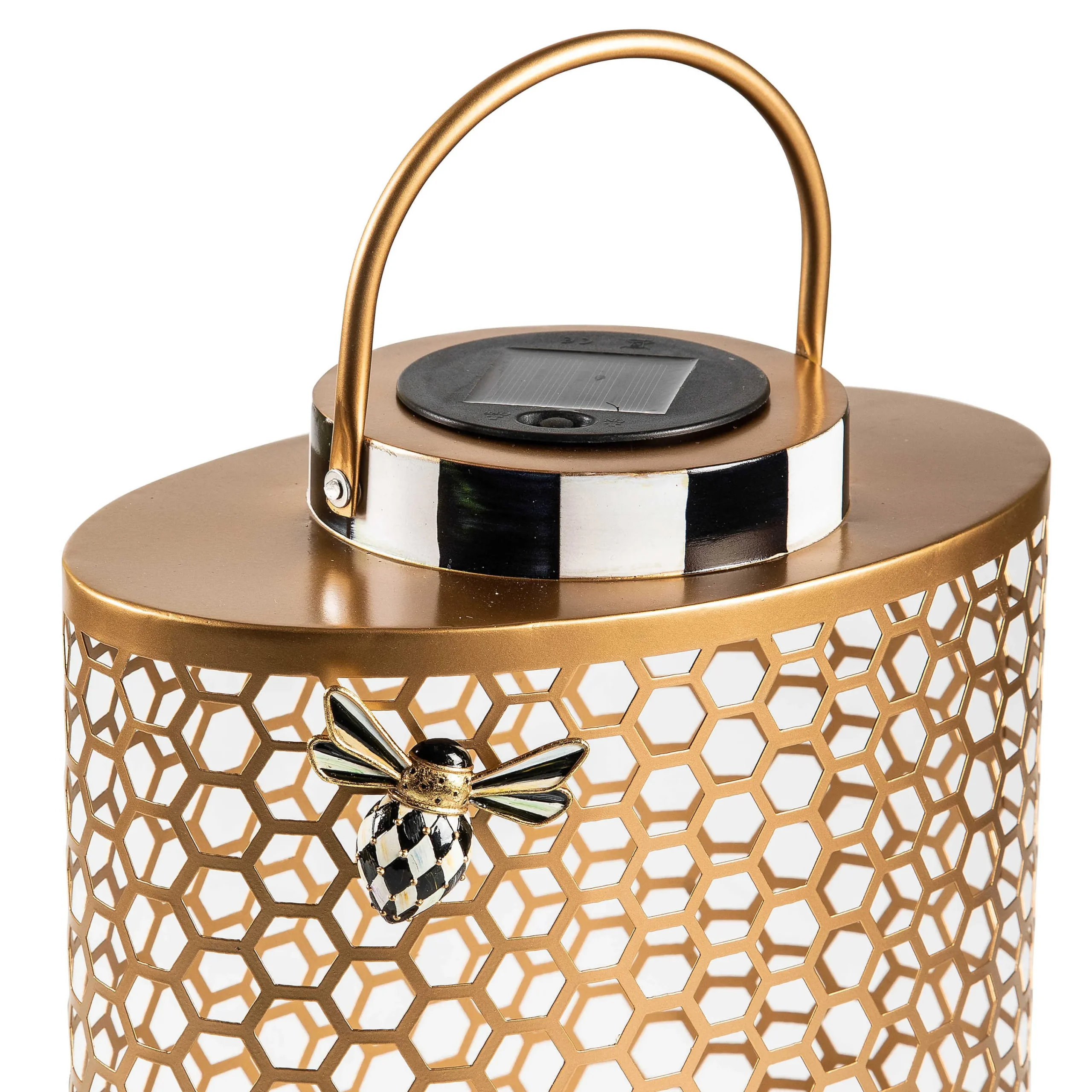 MacKenzie-Childs Honeycomb Small Tin Solar Lantern| Spring|The Fall Shop
