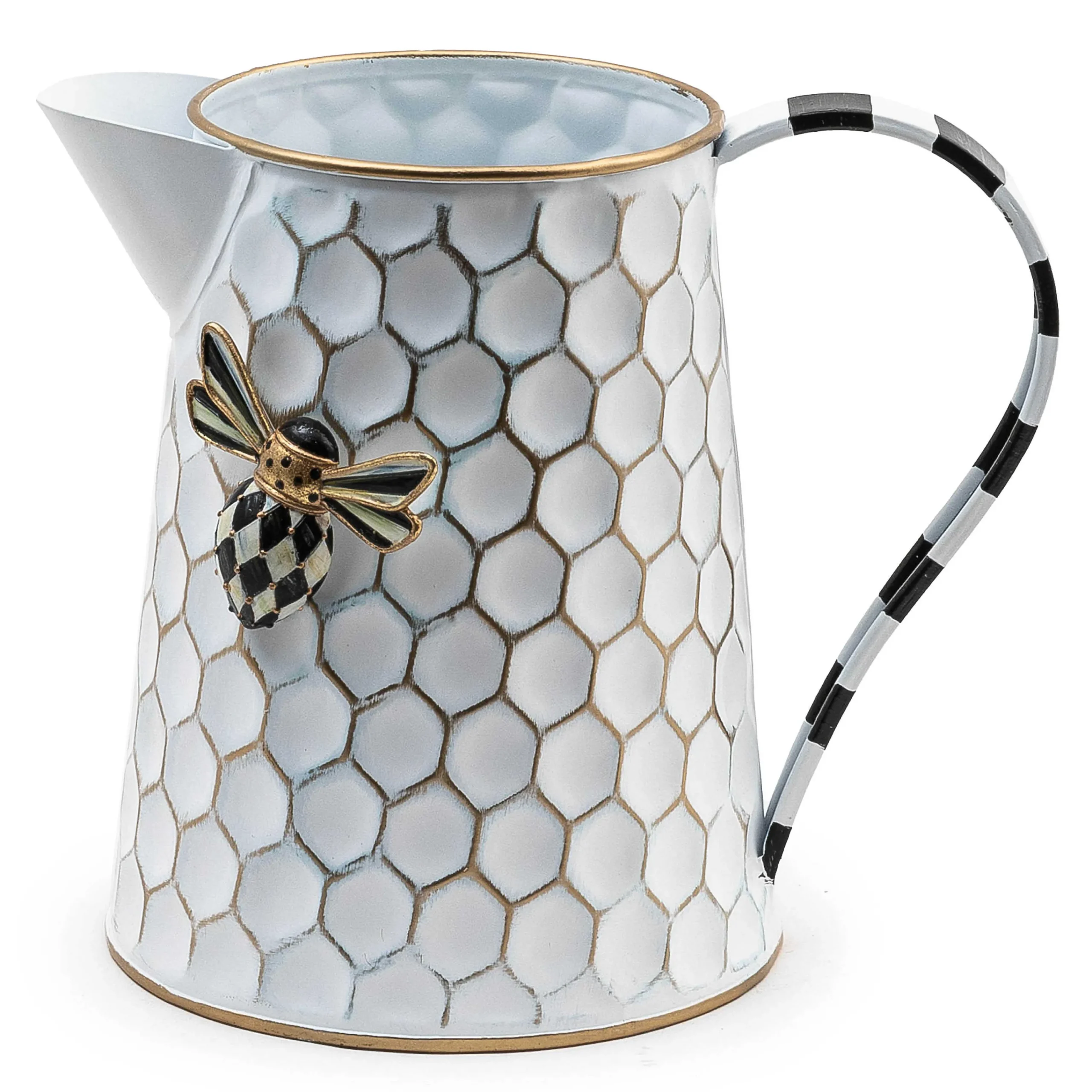 MacKenzie-Childs Honeycomb Tin Watering Can| Spring|Greenery & Florals