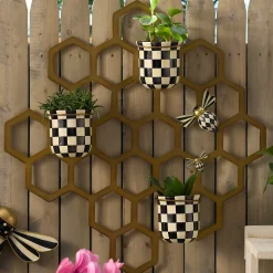 MacKenzie-Childs Honeycomb Wall Planter| Spring|Greenery & Florals